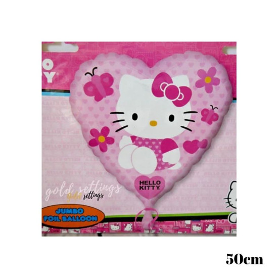 بالون هيلو كيتي قلب حب 50سم بالون هيلو كيتي قلب حب 50سم