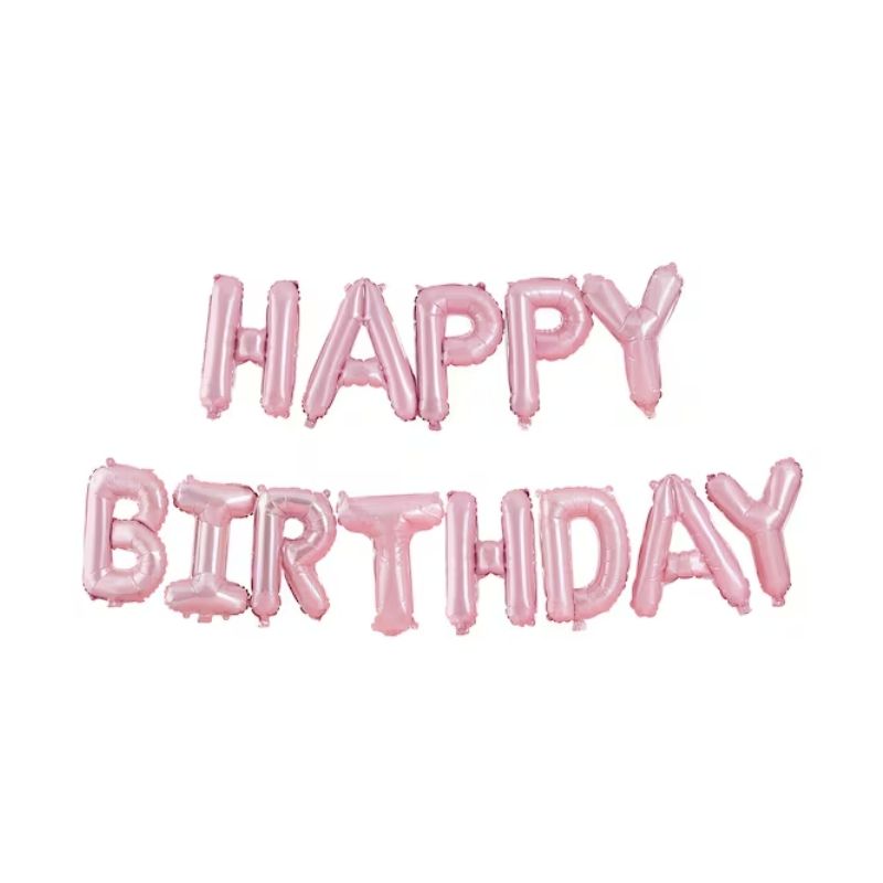 بالون كلمة happy birthday