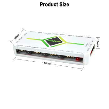 controller for case remote argb 8port- hub fan