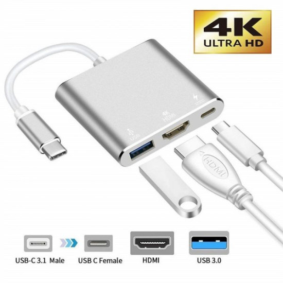 Type C 3 in 1 adapter docks