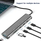Type C 6 in 1 adapter docks