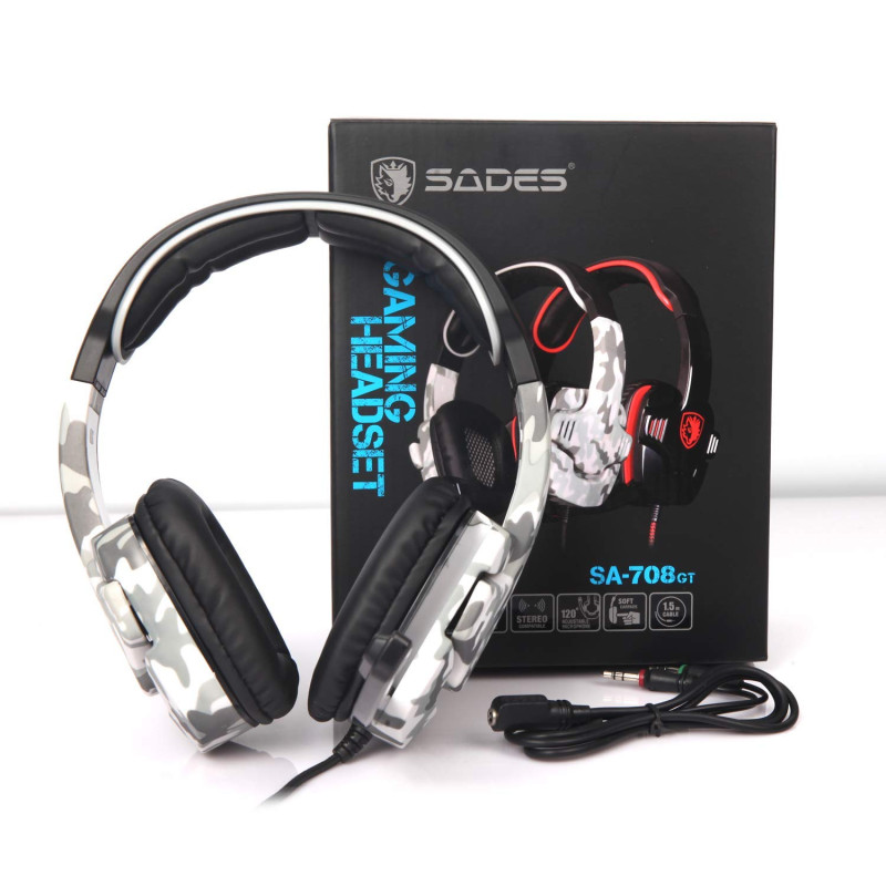 Sades Gaming Headphone – SA708GT Camouflage