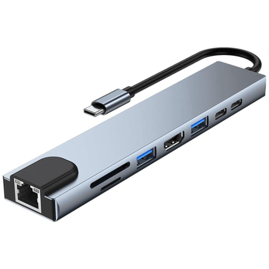 Type C 8 in 1 adapter docks
