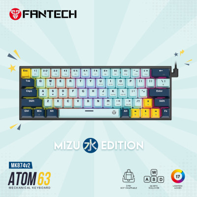 Fantech ATOM63 MK874v2 SKB Red SW