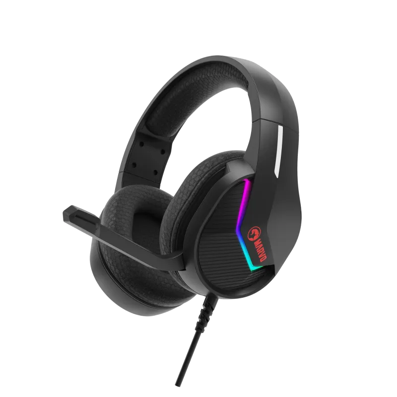 Marvo H8618 Bk Tactic 40 Black Wired Headset