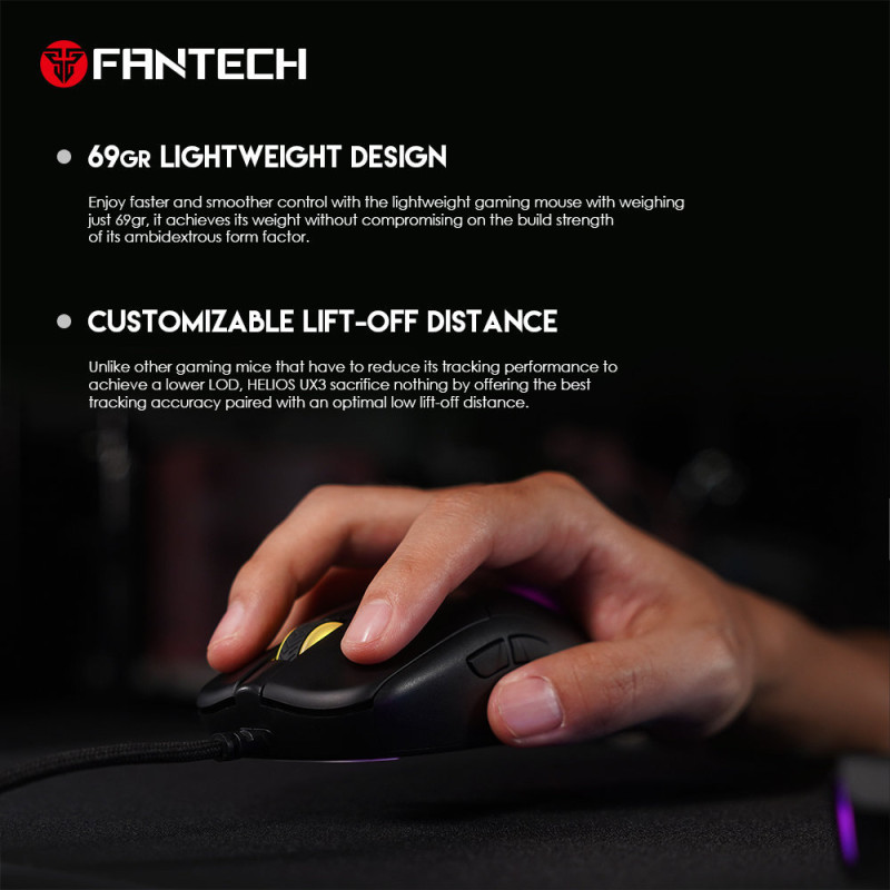 Fantech Gaming Mouse – HELIOS UX3 Space Edition