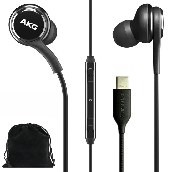 earphone akg type c black without box