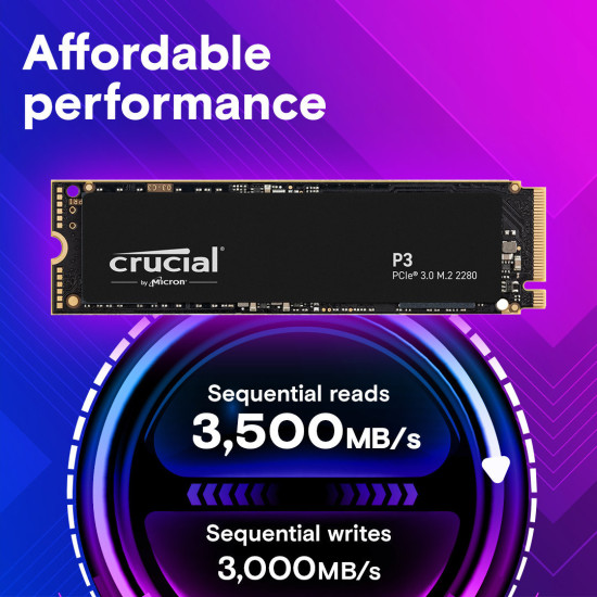 Crucial P3 1TB PCIe NVME 3500Mb/s