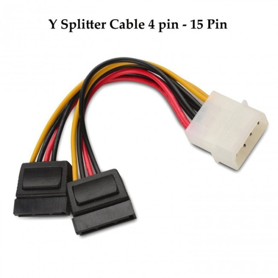 cable 4-pin to Dual SATA Connector Power Cable