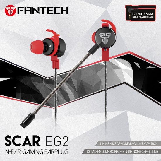 Fantech In-ear Gaming Earplugs – EG2