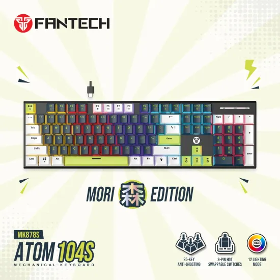 Fantech Atom104S mk878S Mori bk bl