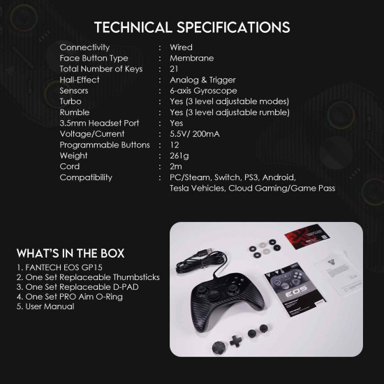 Fantech Controller – GP15 EOS VEGA
