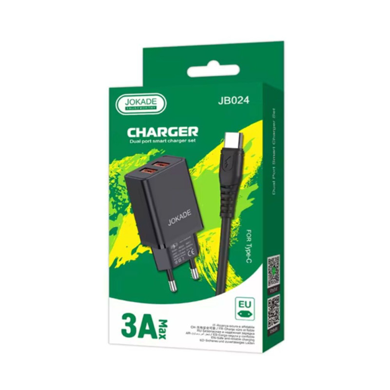 charger iphone jokade jb024 black