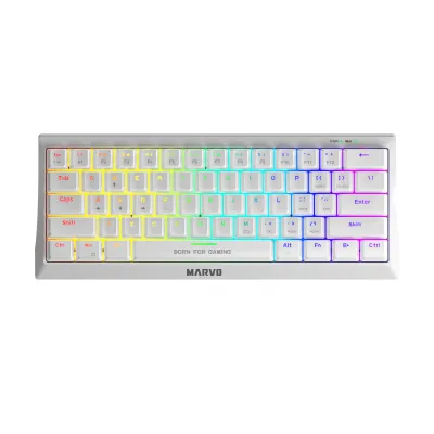 Marvo Keyboard KG962G White Red Sw