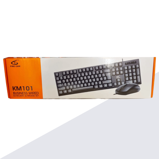 buisness normal keyboard and mouse kit firecam km101