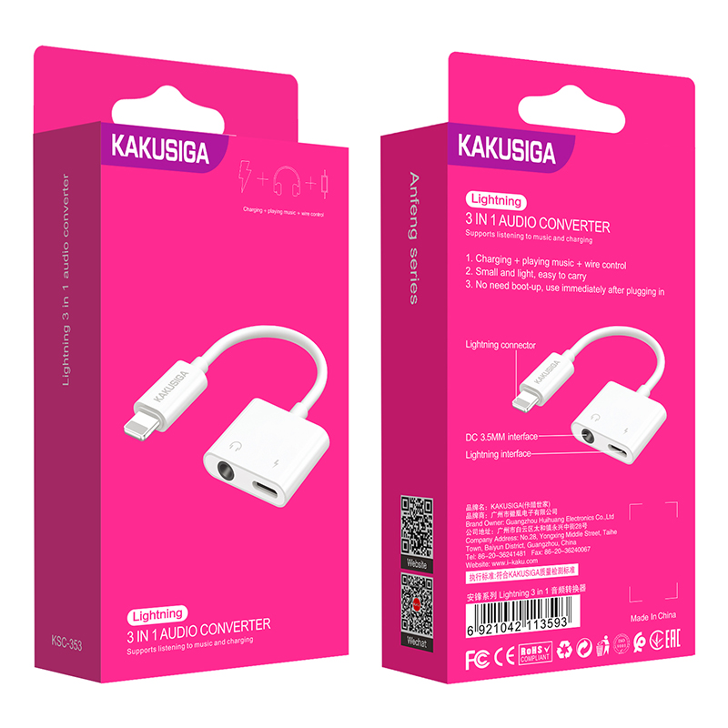 cable converter iphone to audi and charger ksc353