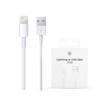 cable iphone lightining white to usb cable 1m