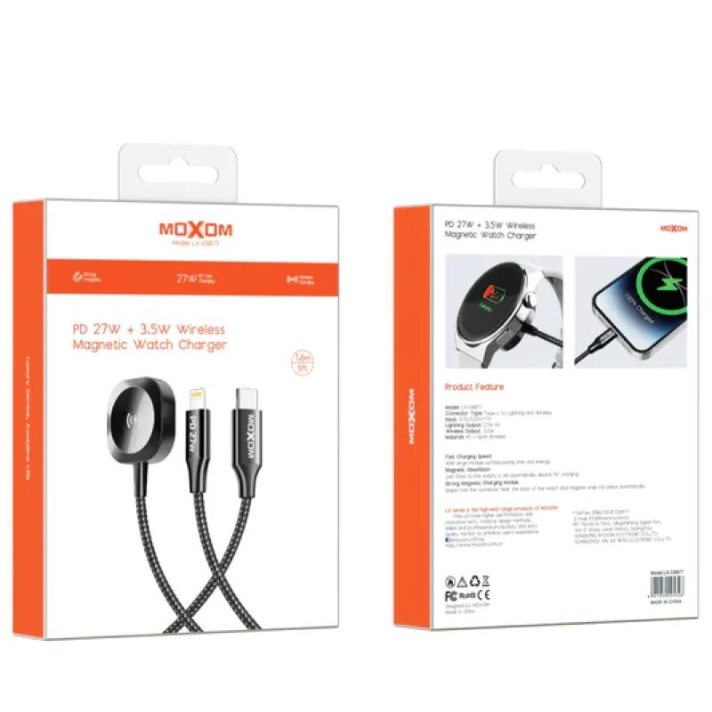 charger watch moxom lx-cb877 2 in 1