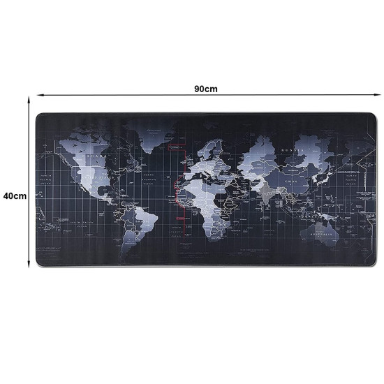 Mouse Pad 90x40 (Map Black White)