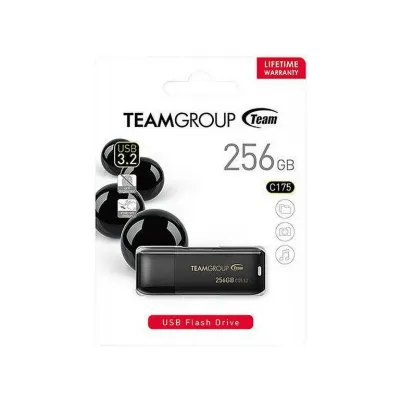 TEAM 256GB C175 USB 3.2 Gen 1 Flash Drive, Speed Up to 100MB/s (TC1753256GB01)