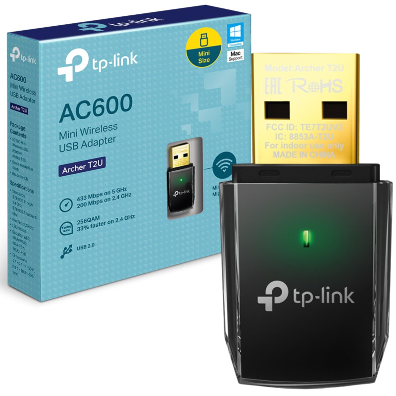 tp-link usb wifi AC600 T2U mini