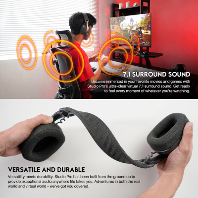 Fantech Studio Pro WHG03 7.1 Surround Sound Bluetooth - Grey