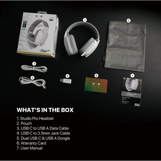 Fantech Studio Pro WHG03 7.1 Surround Sound Bluetooth - Grey