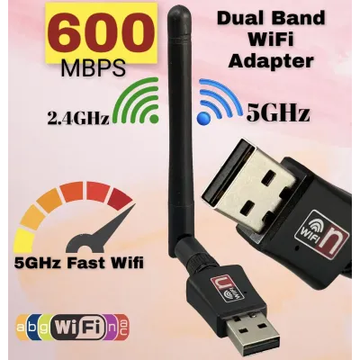 wifi usb 600mbps 2.4G - 5G with antena
