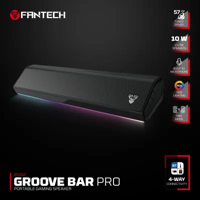 Fantech BS162 Groove Bar Pro Portable Gaming Speaker (4 Connection Modes)