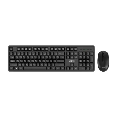 Marvo WS005 Wireless Mouse & Keyboard Combo - Black (WS005-BK)