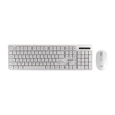 Marvo WS005 Wireless Mouse Keyboard Combo - White (WS005-BK)