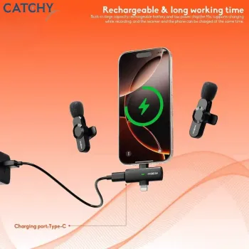 Moxom MX-AX78 Rhythm 2-in-1 Wireless Lavalier Microphone Moxom MX-AX78 Rhythm 2-in-1 Wireless Lavalier Microphone