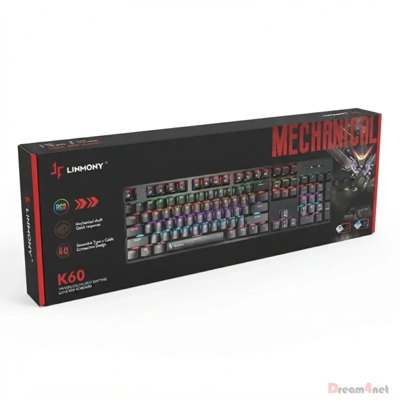 Linmony K60 Mechanical Bk BL