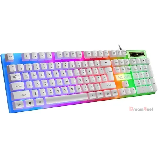 Gaming Keyboard Milang K6 White