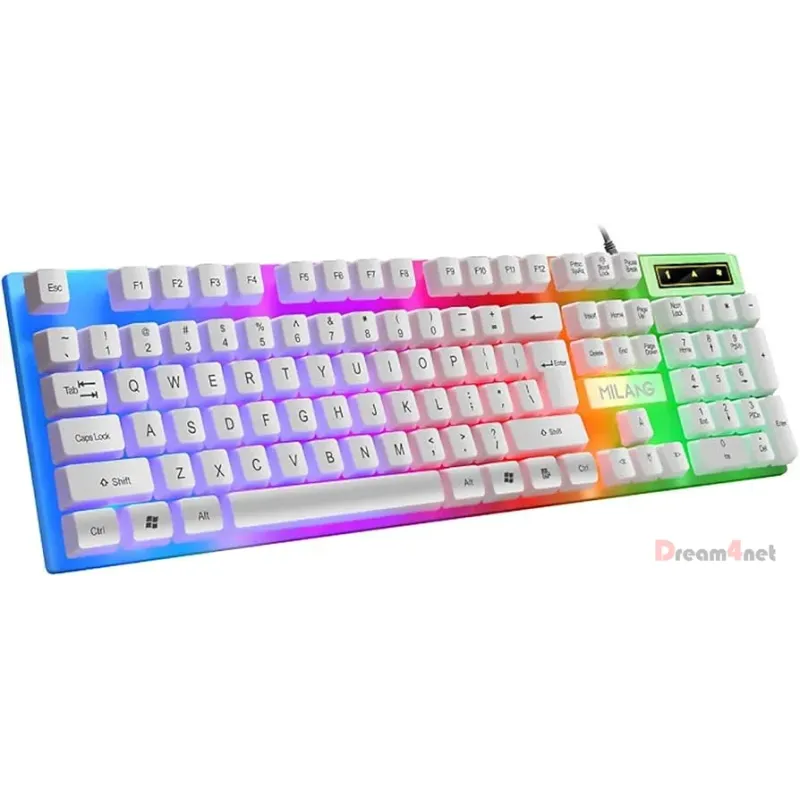Gaming Keyboard Milang K6 White