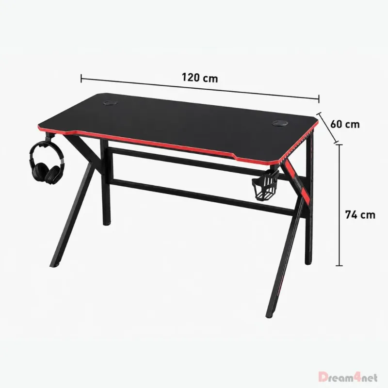 Professional K-shape Table gaming desk
