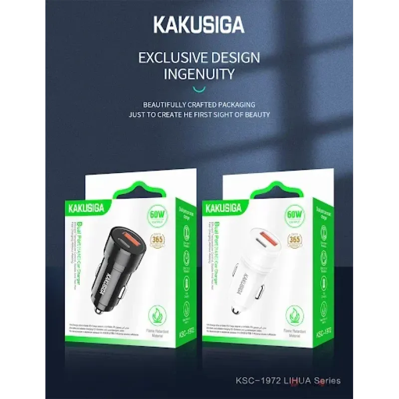 Car Charger KSC-1972 60W dualport