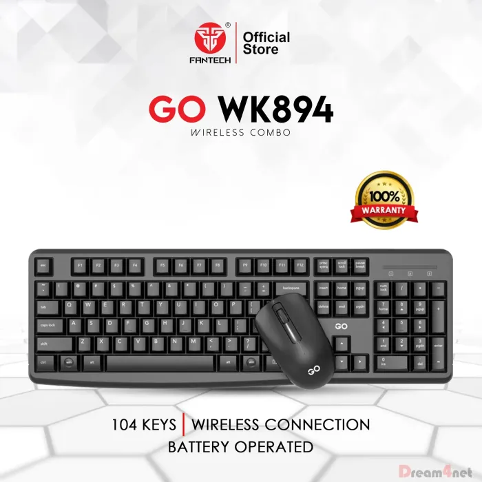 Combo Fantech Wireless Keyboard And Mouse WK894