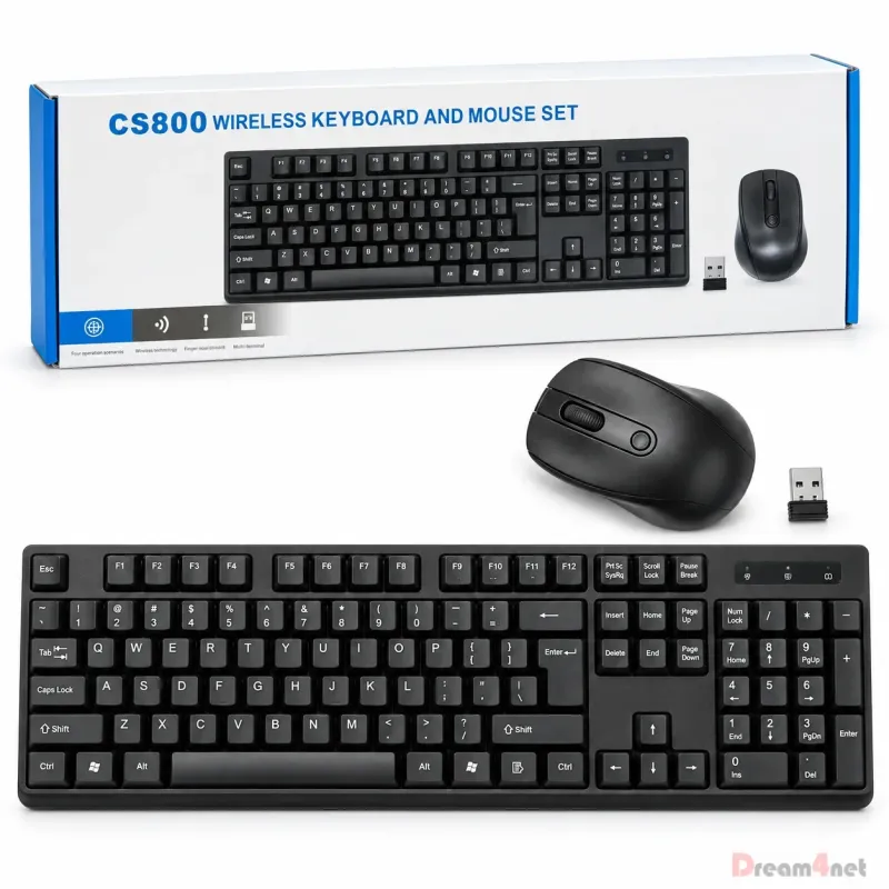 Combo Wireless Keyboard And Mouse CS800