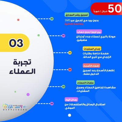 تصميم وبرمجة متجر الكتروني